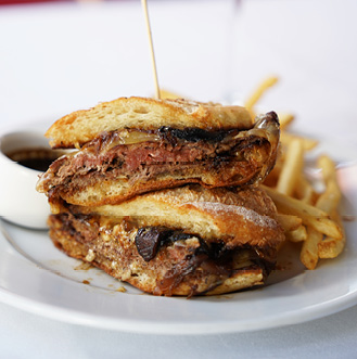 catering staff plating food
